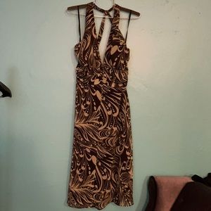 AGB printed halter dress
